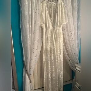 Lace Maxi Romper Dress